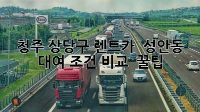 청주 상당구 렌트카? 🚗 성안동 대여 조건 비교 & 꿀팁!